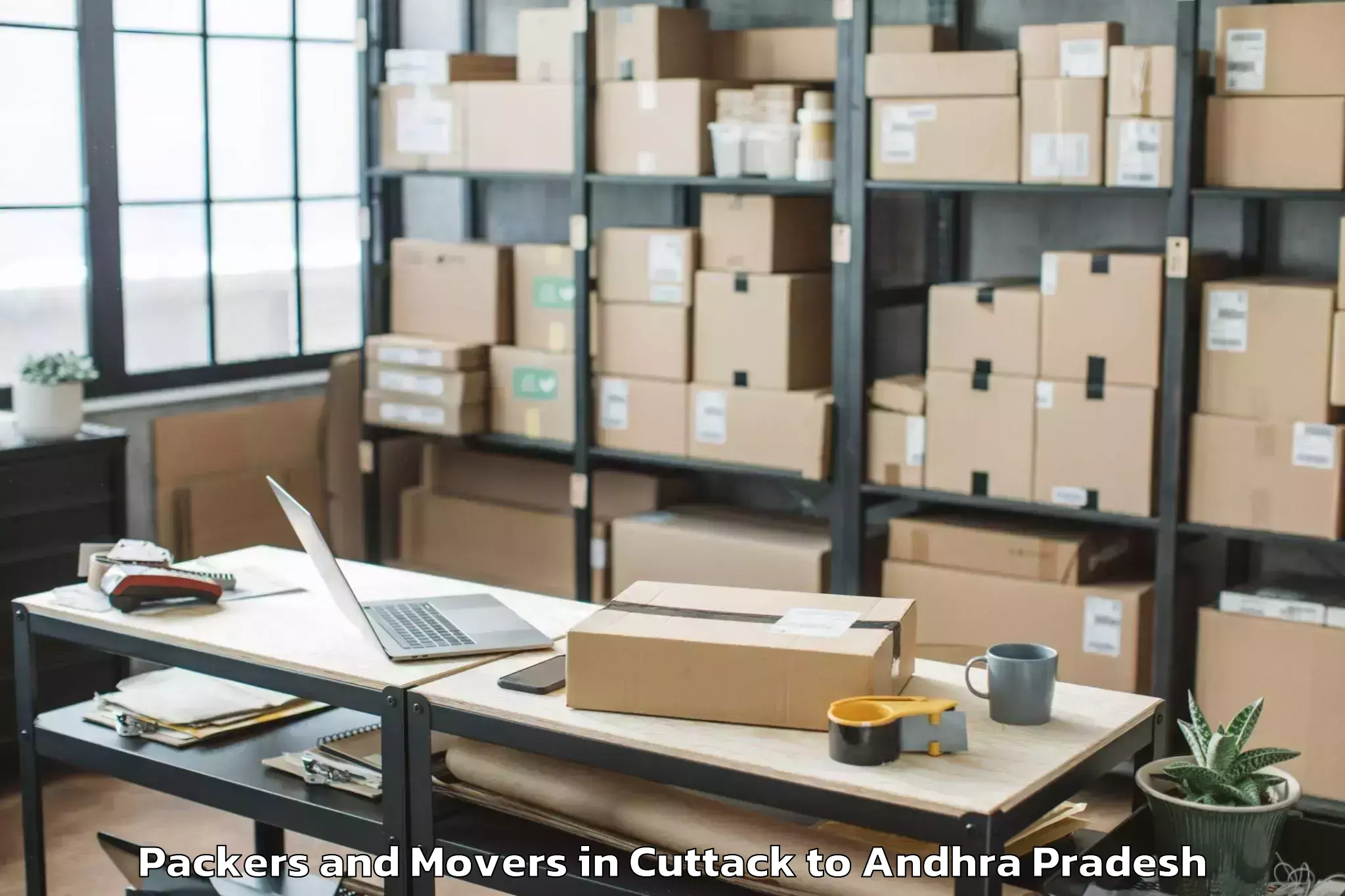 Get Cuttack to Gampalagudem Packers And Movers